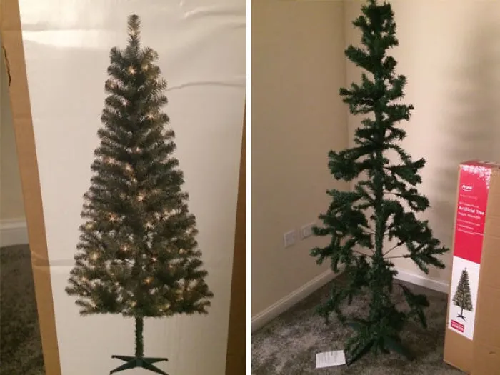 Expectativas vs Realidad: Árbol de Navidad