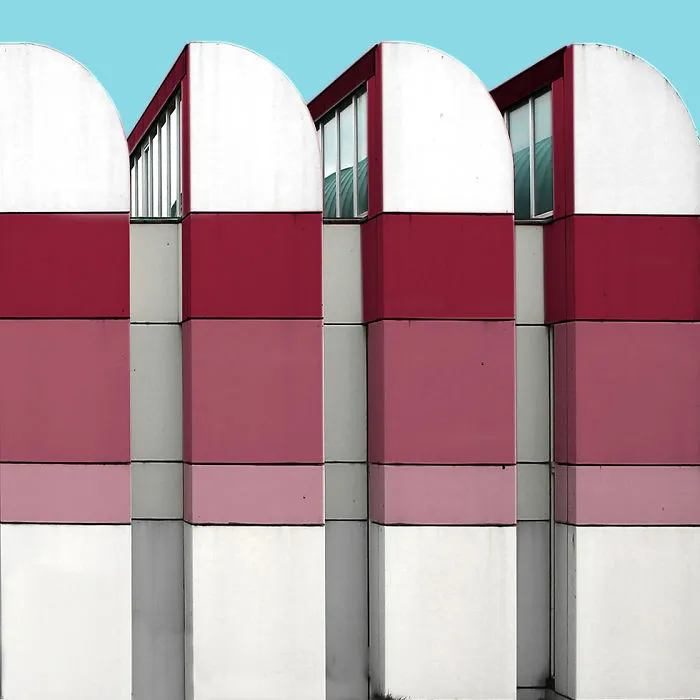 I Got Bored By The Gray Cityscape Of Berlin, So I Started To Colorize Buildings With Photoshop