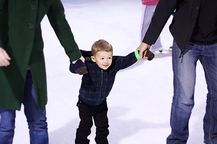 The Kids First Time Ice Skating