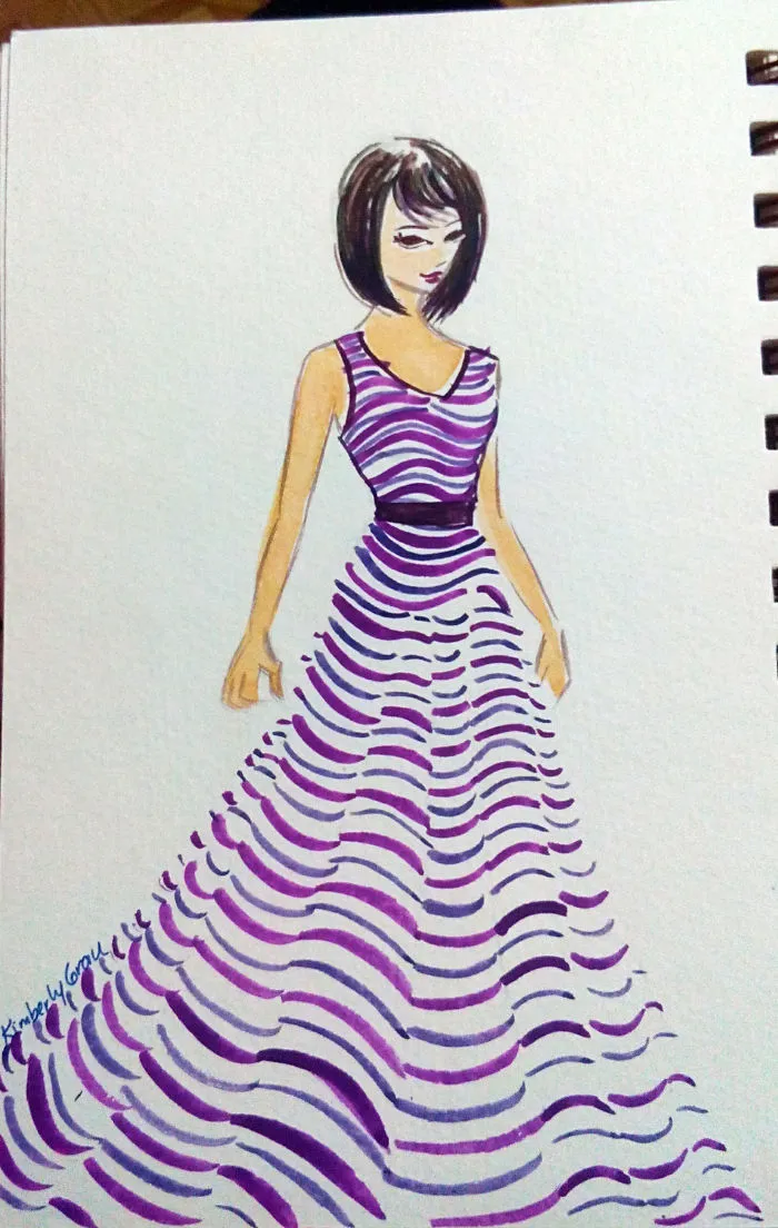 No.14 Purple And Bluish Waves