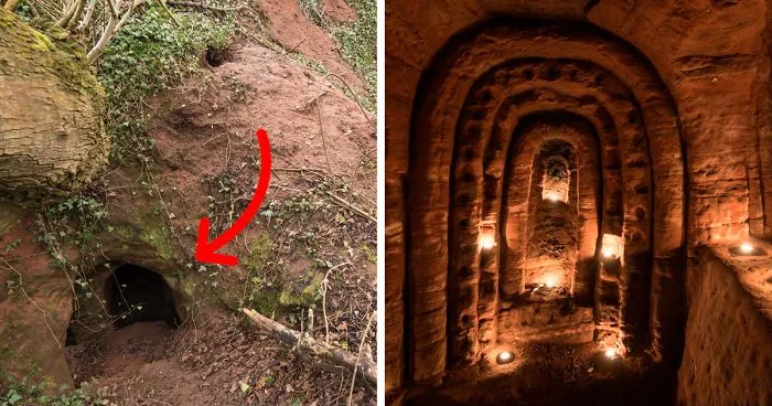 Rabbit Hole Leads To A Secret 700-Year-Old Cave Network Built By Knights Templar