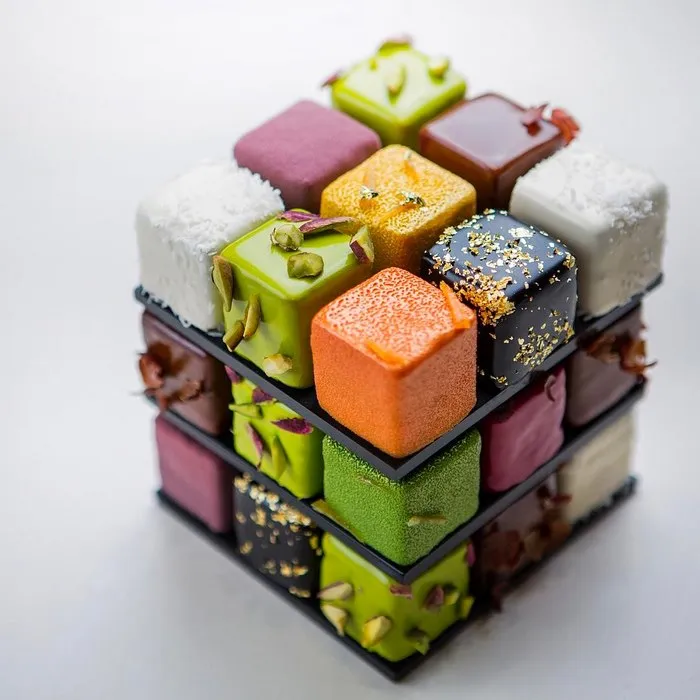 Rubik’s Cakes Are A Thing And They're Too Pretty To Eat
