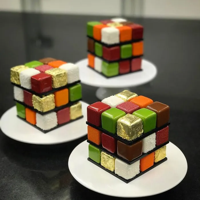 Rubik’s Cakes Are A Thing And They're Too Pretty To Eat