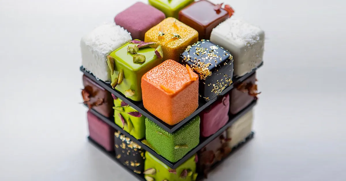 La nueva tendencia son los dulces de Rubik, y son demasiado perfectos para comérselos