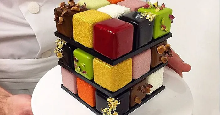 Rubik’s Cakes Are A Thing And They're Too Pretty To Eat