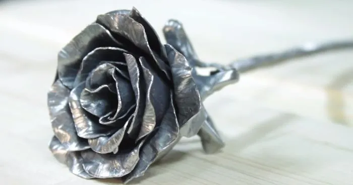 Turning Scrap Metal Into A Rose