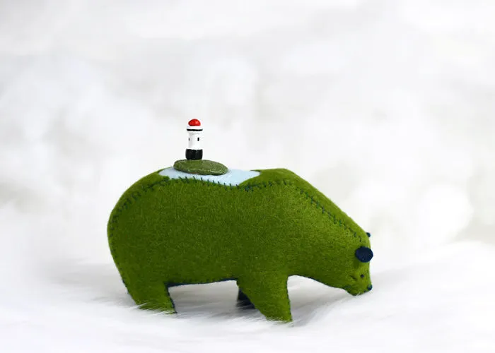 I Felt Bears That Carry Tiny Worlds On Their Shoulders
