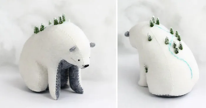 I Felt Bears That Carry Tiny Worlds On Their Shoulders