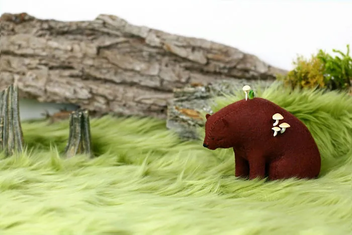 I Felt Bears That Carry Tiny Worlds On Their Shoulders