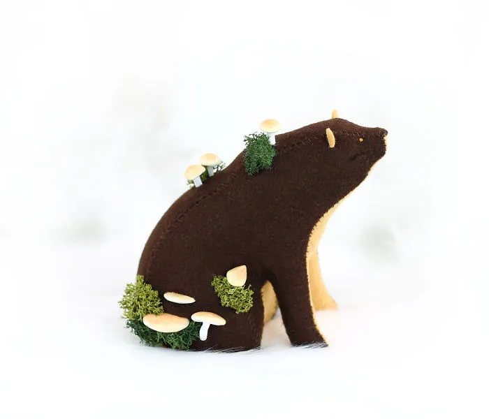 I Felt Bears That Carry Tiny Worlds On Their Shoulders