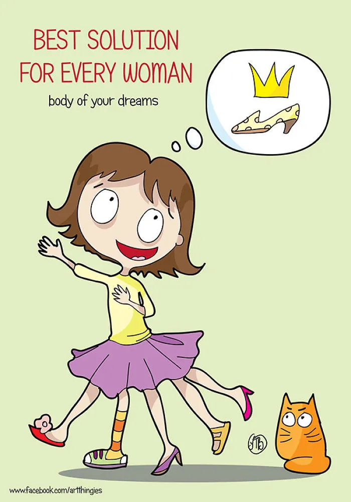 Being A Woman Is An Impossible Task That I Portray In My Illustrations