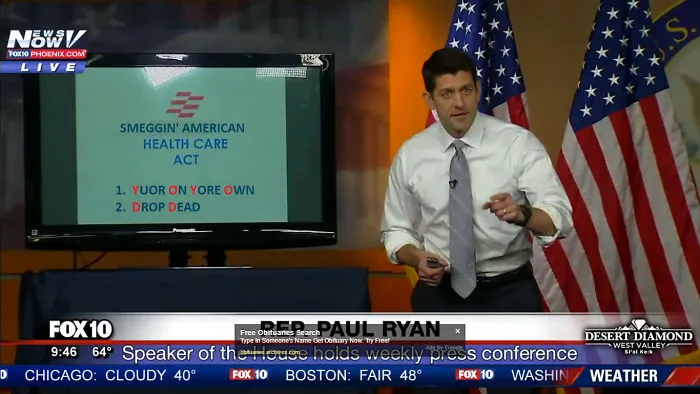 Paul Ryan Presents #Trumpcare, And The Internet's Response Is Hilariously Savage