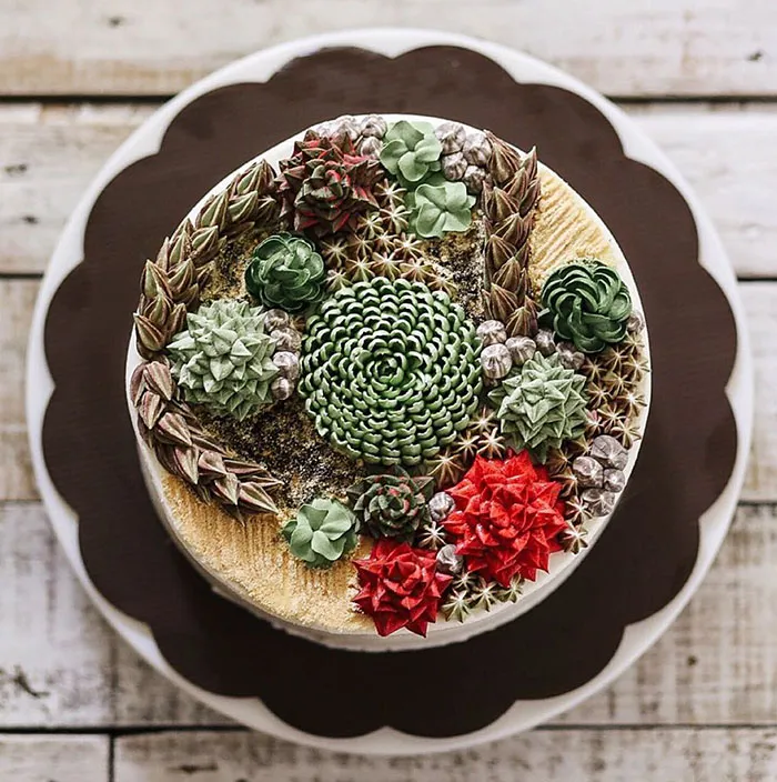 Succulent Cakes By Ivenoven Will Make Every Succulent Lover's Mouth Water