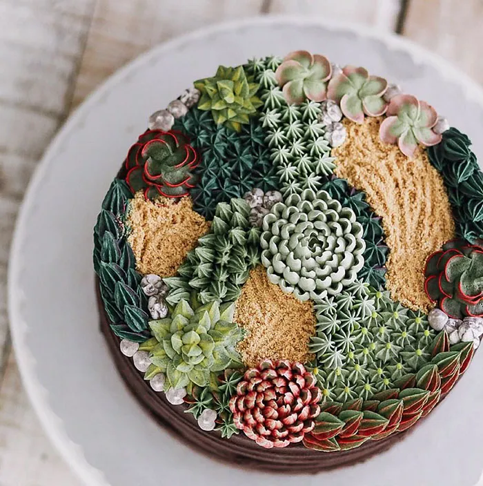 Succulent Cakes By Ivenoven Will Make Every Succulent Lover's Mouth Water