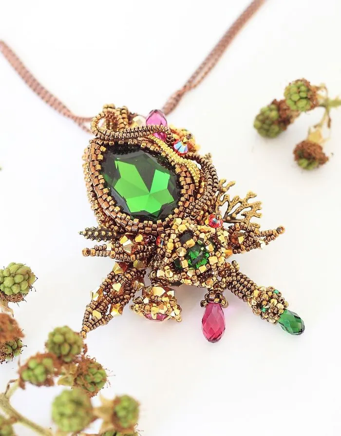 Gorgeous Seed Bead Webs: 25 Amazing Jewelries By Apollinariya Koprivnik