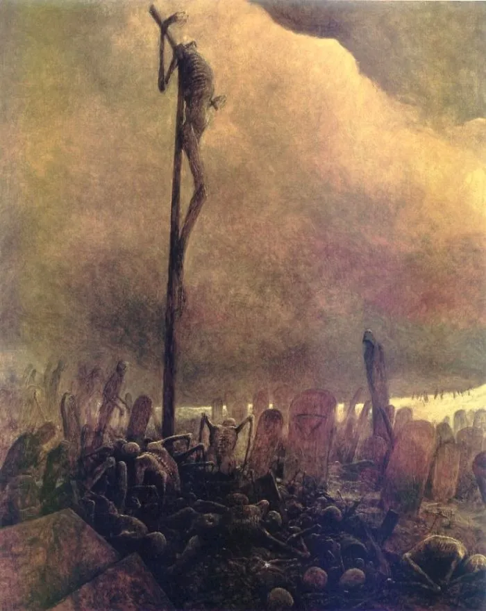 Las obras de este pintor polaco te causarán pesadillas