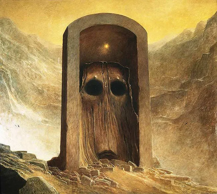 Las obras de este pintor polaco te causarán pesadillas