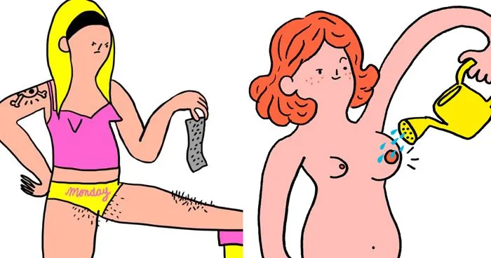 Illustrator Shows The Hidden Side Of Women That Society Doesn't Want To See
