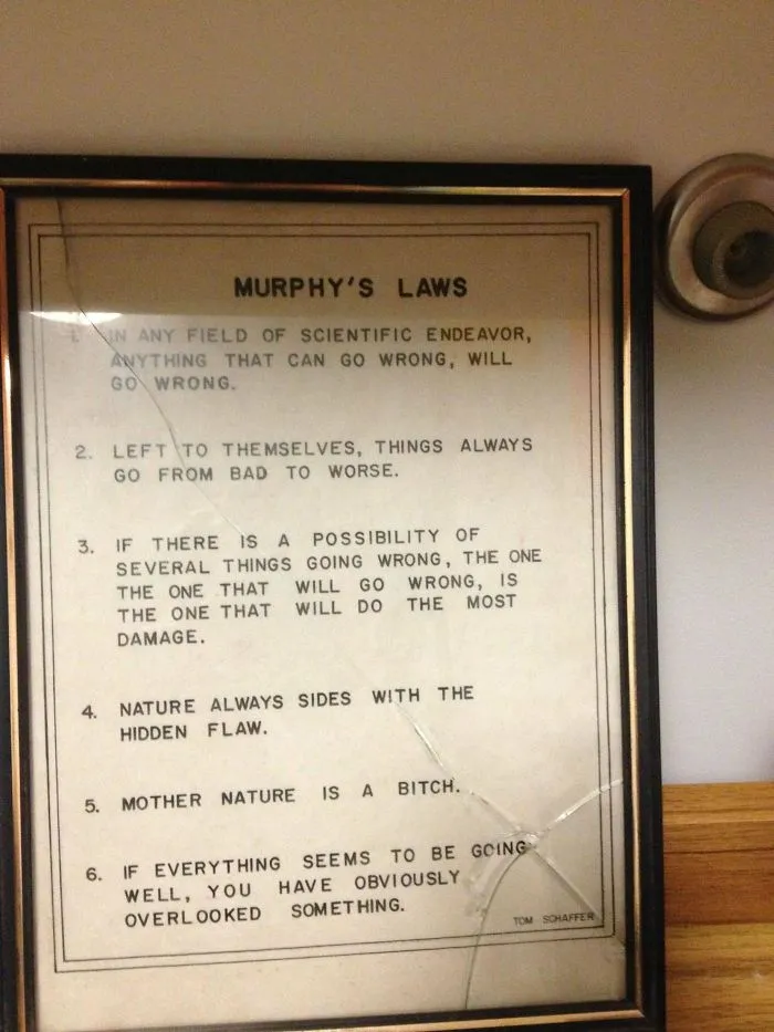 This Fell Off My Girlfriend's Wall And Broke. She Didn't Get The Irony