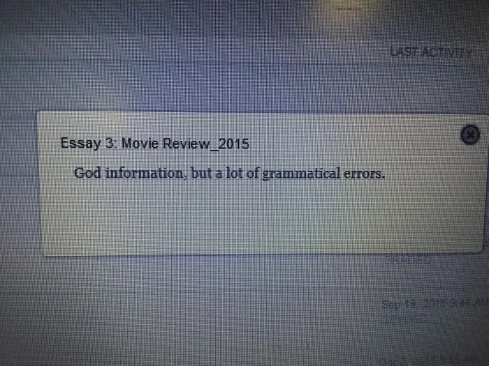 My Professor Gave This Feedback On One Of My Papers, Oh The Irony