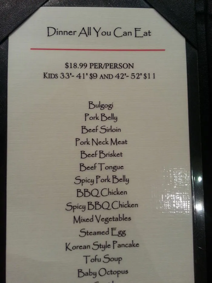 This Korean Barbeque Restaurant Charges Children By Height, Not Age