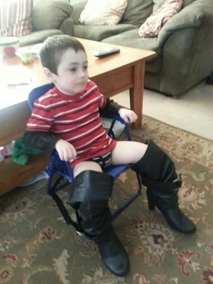 Found My Son Sitting Like This Today
