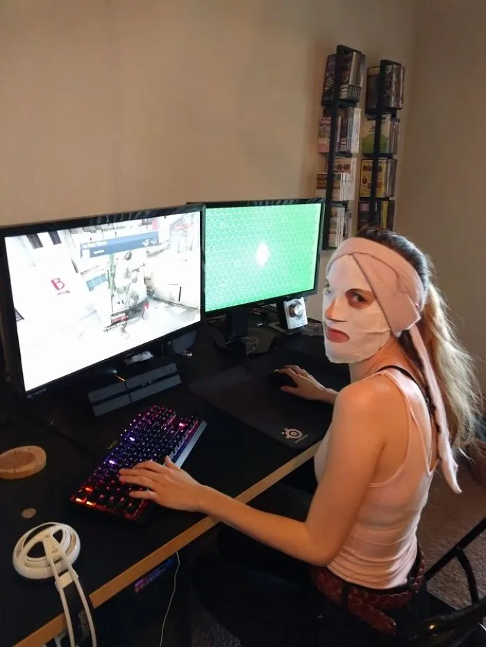Tried To Sneak A Picture Of My Girlfriend... Multitasking?