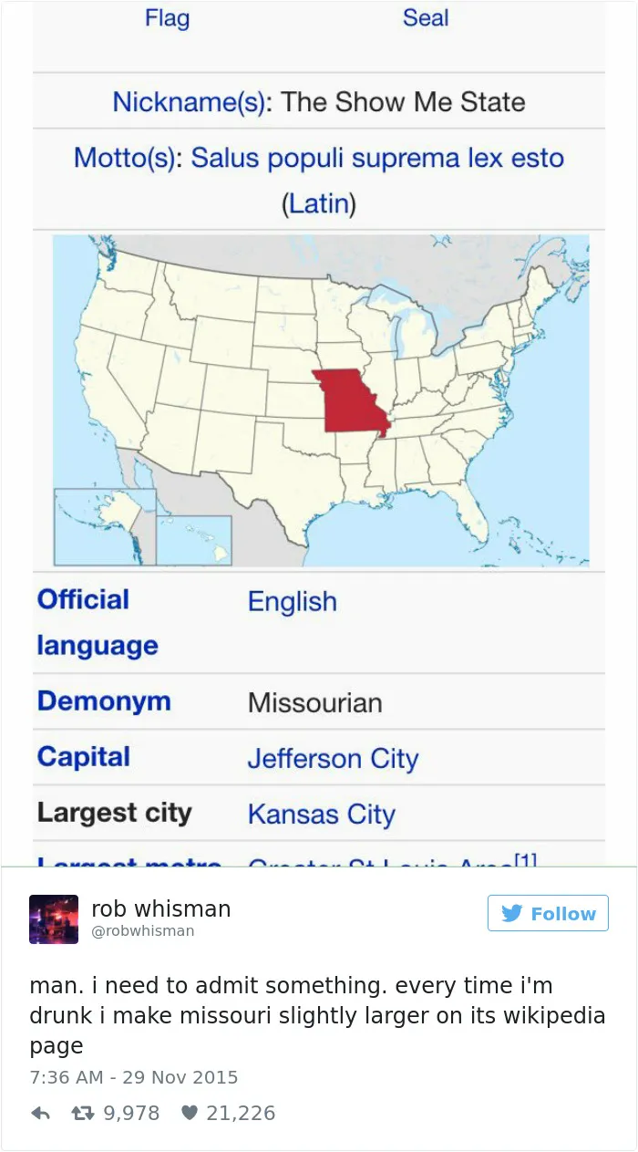 64 Of The Funniest Wikipedia Edits By Internet Vandals