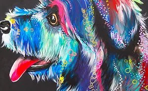 I Show My Love For Dogs By Painting Their Colorful Portraits