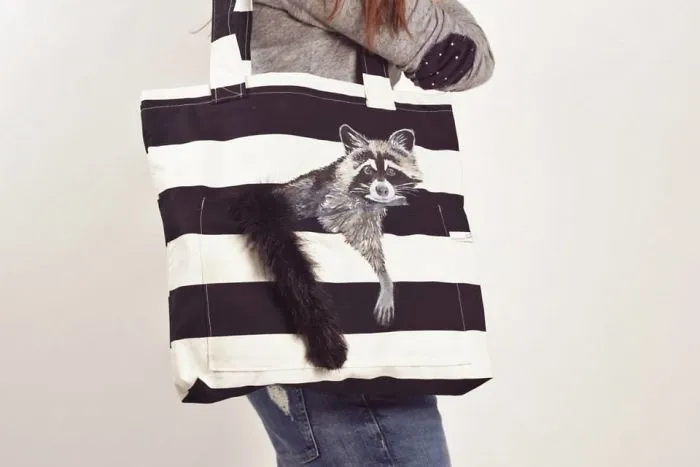 Forever Together: Hand-Painted Shoulder Bags With Animals In A Pocket