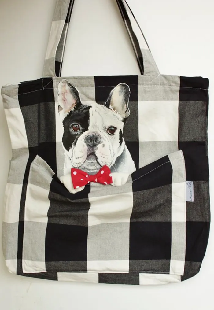 Forever Together: Hand-Painted Shoulder Bags With Animals In A Pocket
