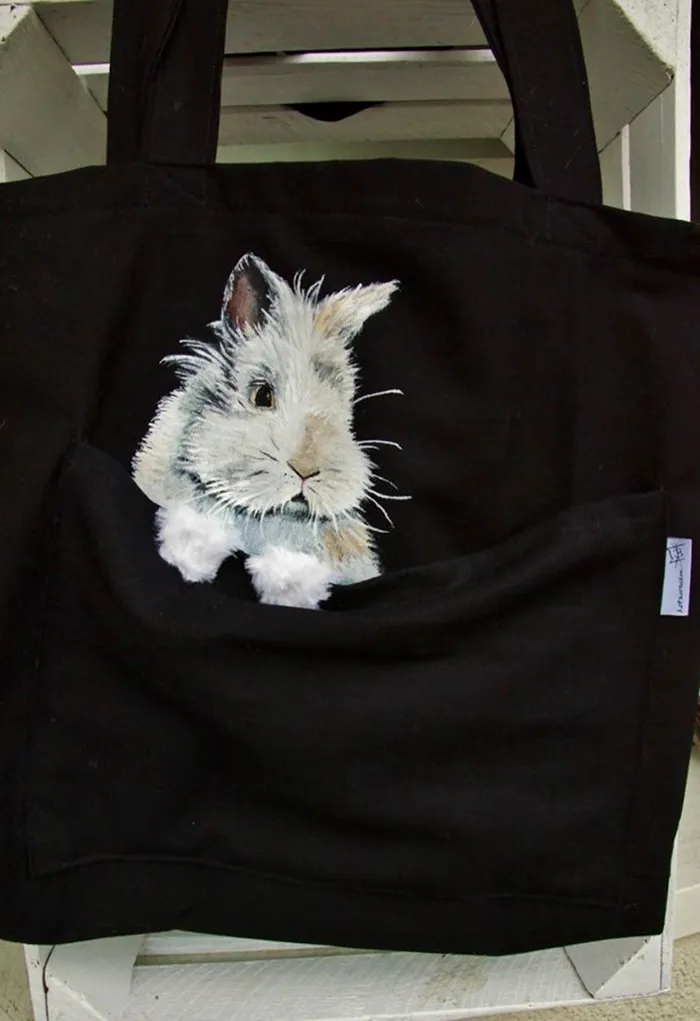 Forever Together: Hand-Painted Shoulder Bags With Animals In A Pocket