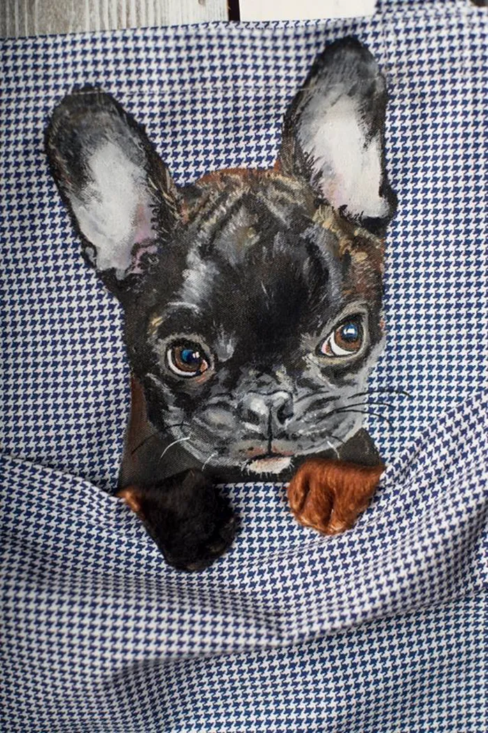 Forever Together: Hand-Painted Shoulder Bags With Animals In A Pocket