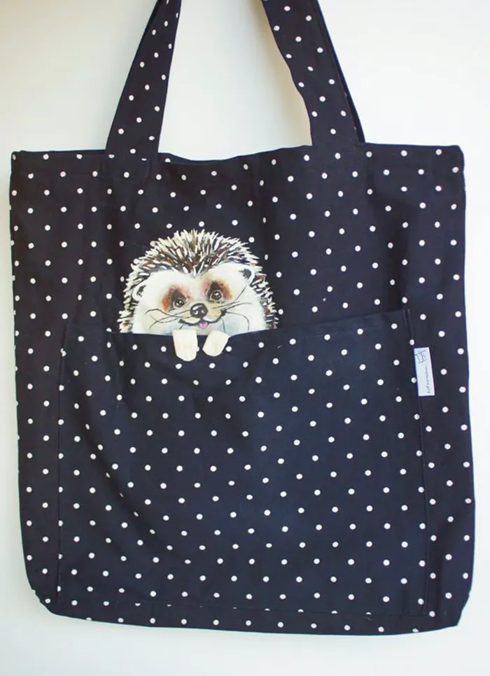 Forever Together: Hand-Painted Shoulder Bags With Animals In A Pocket