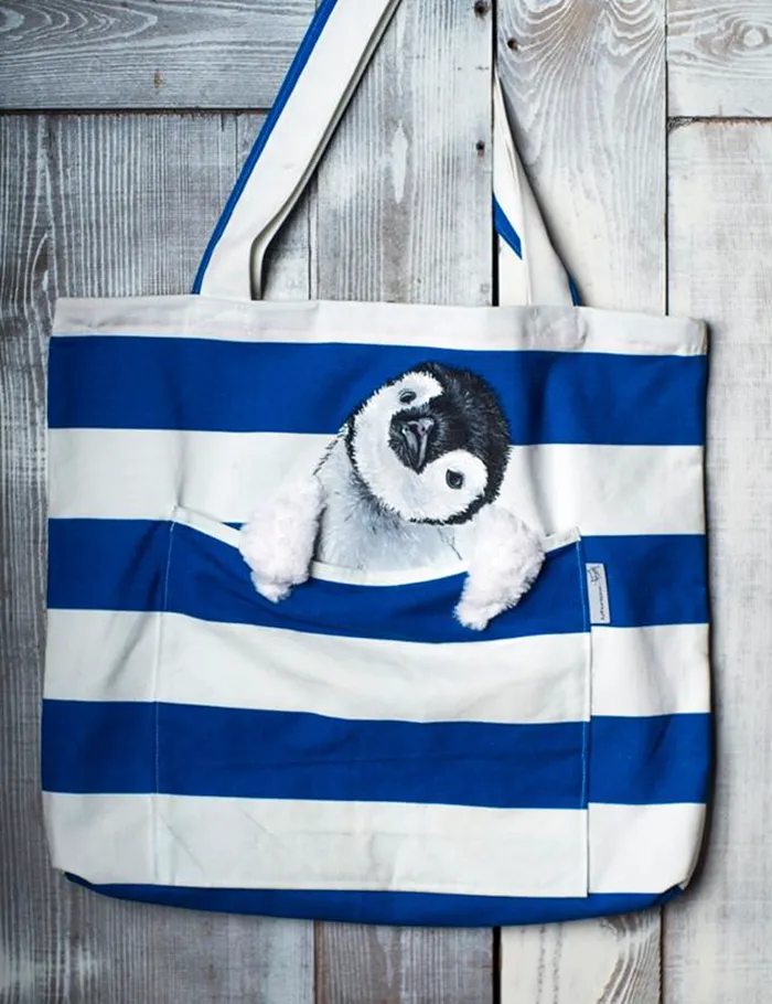 Forever Together: Hand-Painted Shoulder Bags With Animals In A Pocket