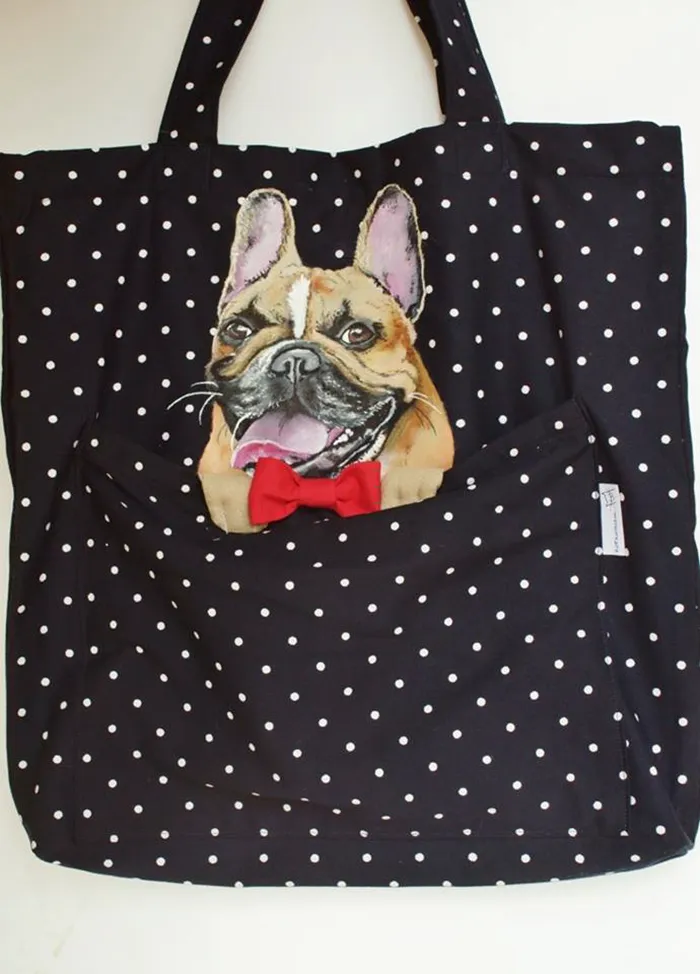 Forever Together: Hand-Painted Shoulder Bags With Animals In A Pocket