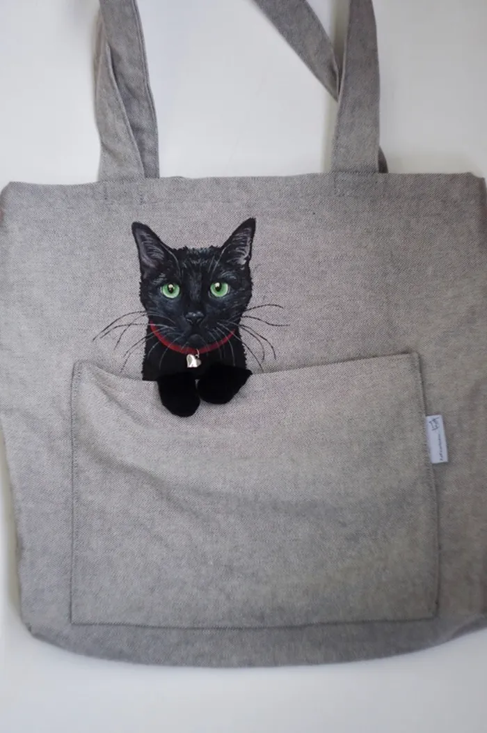 Forever Together: Hand-Painted Shoulder Bags With Animals In A Pocket