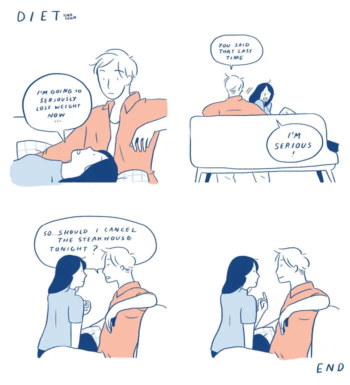 The Beauty And Pain Of Relationships In 38 Comics By Thai Artist Tuna Dunn