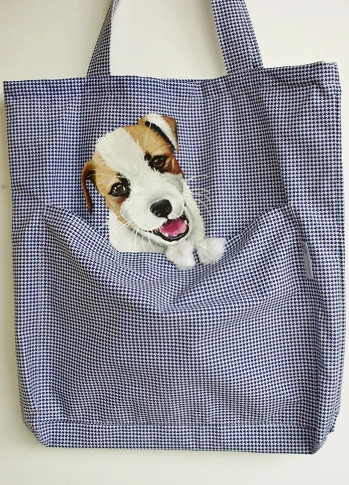Forever Together: Hand-Painted Shoulder Bags With Animals In A Pocket