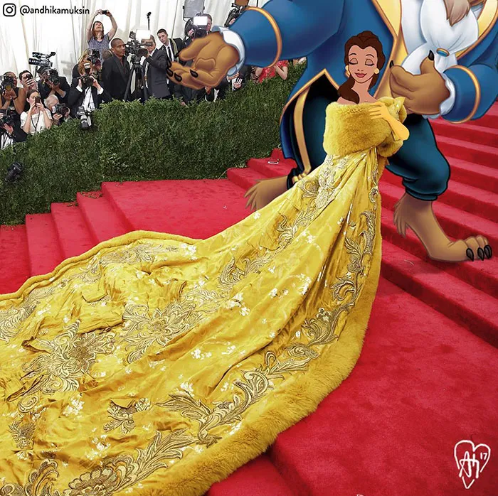 Artist Photoshops Disney Princesses Into Celebrity Photos