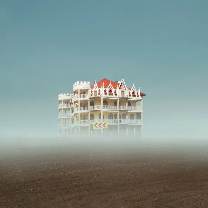 I Made Surreal Collages Featuring Home Architecture In Romania