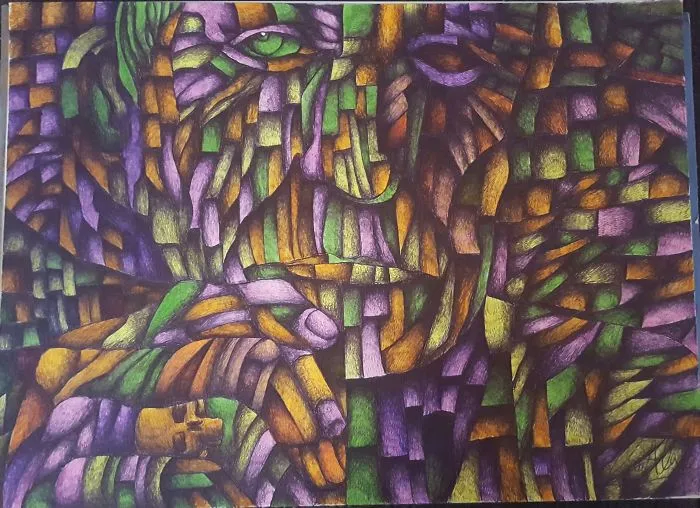 Pen And Highlighter Drawing