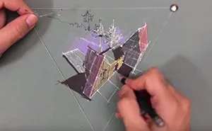 3-Point Perspective Drawing Trick