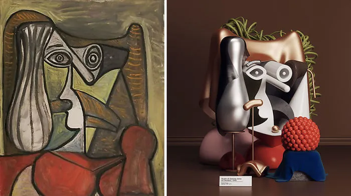 Buste De Femme Dans Un Fauteuil