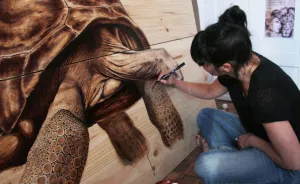 My Nature-Inspired Drawings That I Create On Recycled Wood
