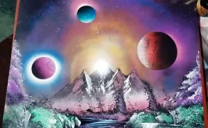 I Create These Artworks Using Spray Paint