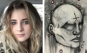 I Was Diagnosed With Schizophrenia At The Age Of 17, So I Started Drawing My Hallucinations To Cope With It