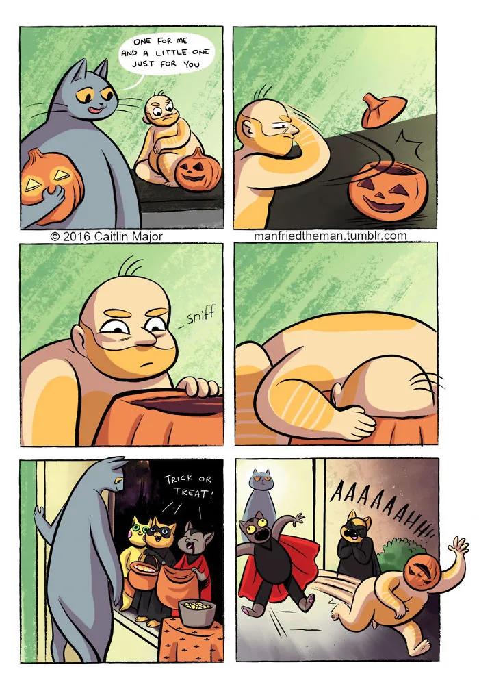 30 Comics Showing What Would Happen If Cats And Humans Switched Roles