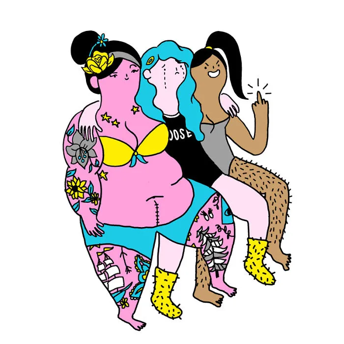 Illustrator Shows The Hidden Side Of Women That Society Doesn't Want To See