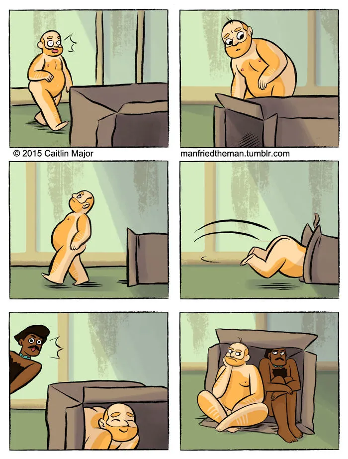 10+ Cómics que muestran lo que pasaría si gatos y humanos se intercambiaran